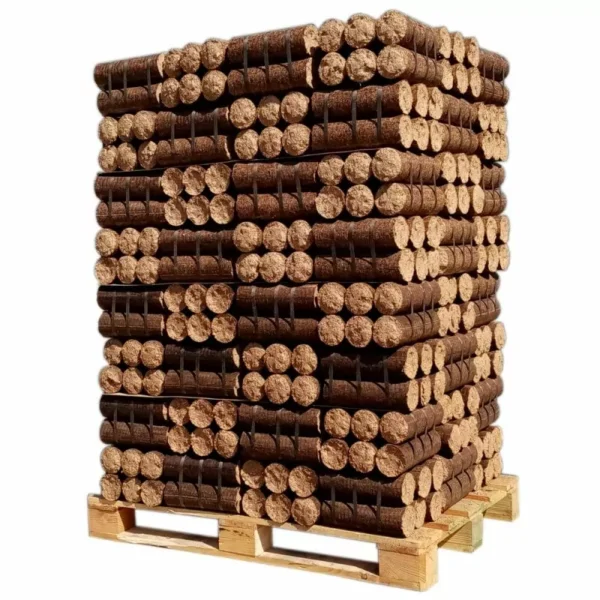 BOIS DENSIFIÉ - SANS EMBALLAGE PLASTIQUE INDIVIDUEL - PALETTE DE 960 KG